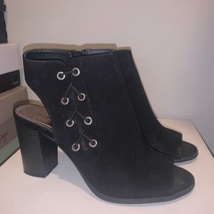 Black booties size 9